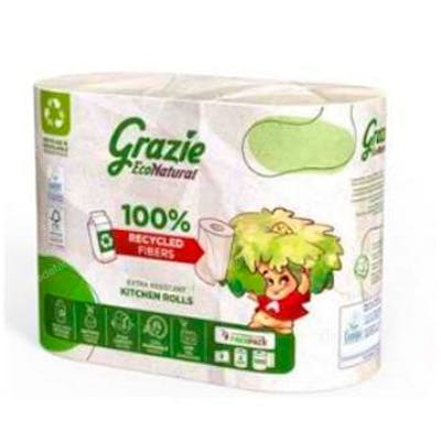 GRAZIE NATURAL PAPEL COCINA DOBLE CAPA 2 rollos BIO