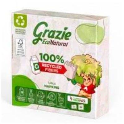 GRAZIE NATURAL SERVILLETA PAPEL 32.5X32.5 BIO