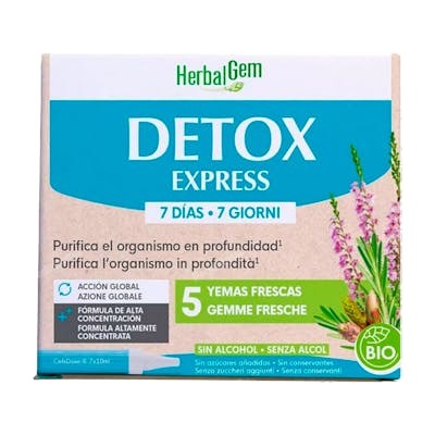 HERBALGEM YEMOCOMPLEJOS DETOX EXPRESS BIO 7X10 ML