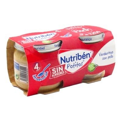 NUTRIBEN POTITO MENESTRA DE VERDURAS CON POLLO 2X120 G