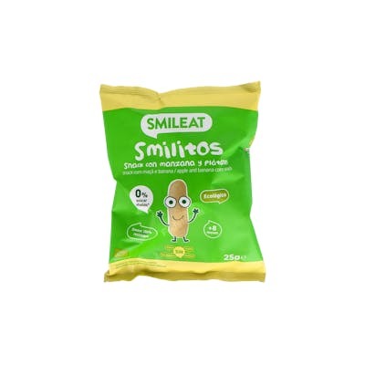 SMILEAT SMILITO MANZANA Y PLATANO 25 G ECO