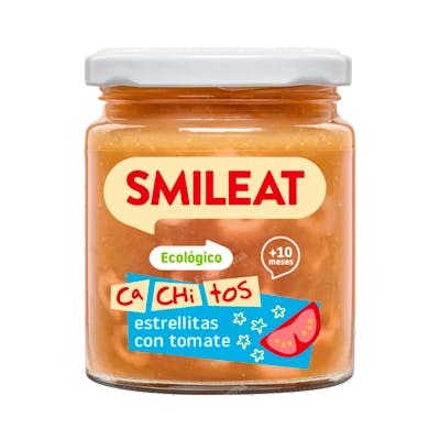 SMILEAT TARRITO C/CACHITOS PASTA C/TOMATE 230G ECO