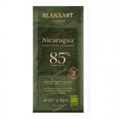 BLANXART CHOCOLATE NEGRO 85% NICARAGUA 75 gr ECO