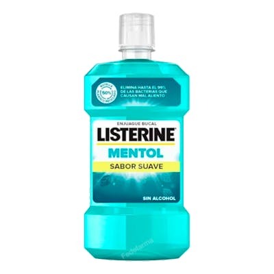 LISTERINE MENTOL SUAVE ZERO 750 ML (PVP MARCADO 5,35)