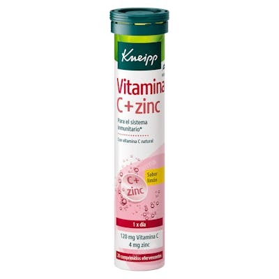 KNEIPP VITAMINA C + ZINC 20 COMPRIMIDOS EFERV LIMON
