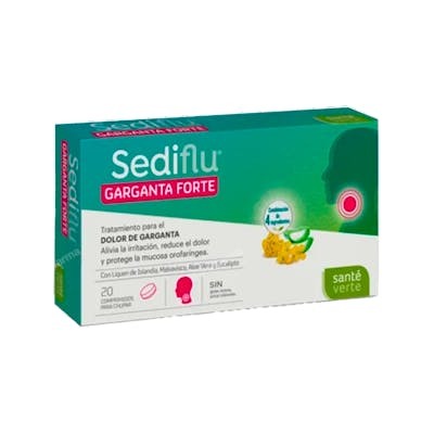 SANTE VERTE SEDIFLU GARGANTA FORTE 20 COMPRIMIDOS PARA CHUPAR