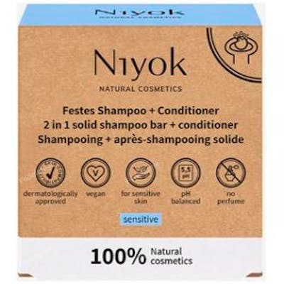 NIYOK CHAMPU + ACONDICIONADOR SOLIDO sensible 80 gr