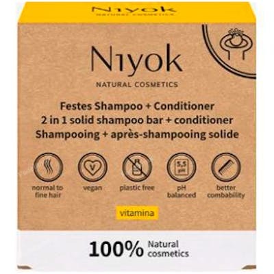 NIYOK CHAMPU + ACONDICIONADOR SOLIDO vitamina 80 gr