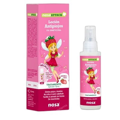 NOSA ATTACK LOCION ANTIPIOJOS 100 ML  FRESA