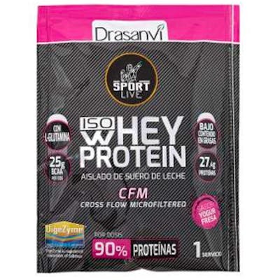 DRASANVI SPORT LIVE WHEY PROTEIN AISLADO YOGUR FRESA 30G SPO
