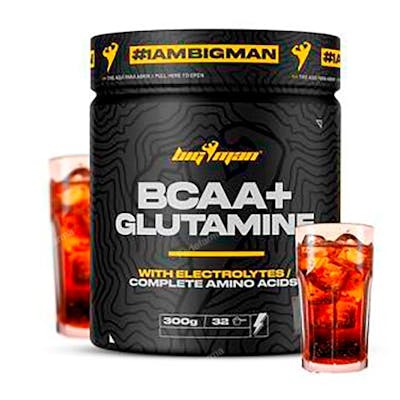 BIGMAN BCAA GLUTAMINE + ELECTROLYTES 300 GR COLA