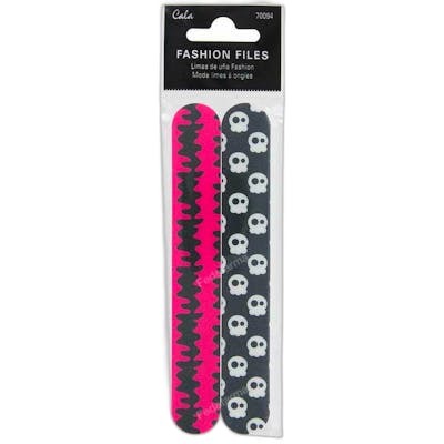 LIMA DE UNAS FASHION SKULL PINK 2 PIEZAS