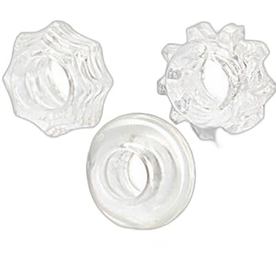 KIT DE TRES ANILLOS REVERSIBLES TRANSPARENTES
