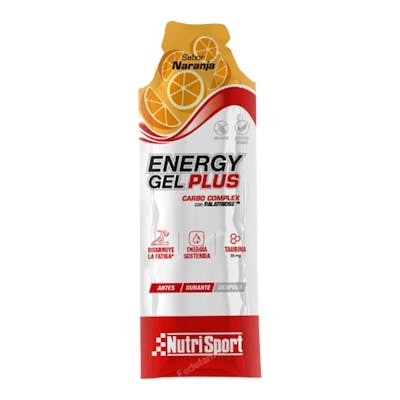 NUTRISPORT ENERGY GEL PLUS NARANJA 18 UDS