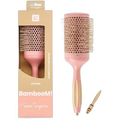 CEPILLO BAMBU REDONDO 65MM MANDARINA DULCE