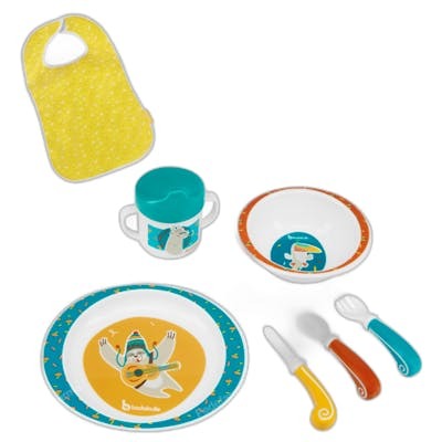 BABYMOOV SET DE COMIDA YUMMY AZUL 7 PIEZAS