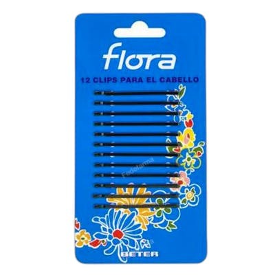 BETER 12 CLIPS PARA EL CABELLO FLORANEGRO
