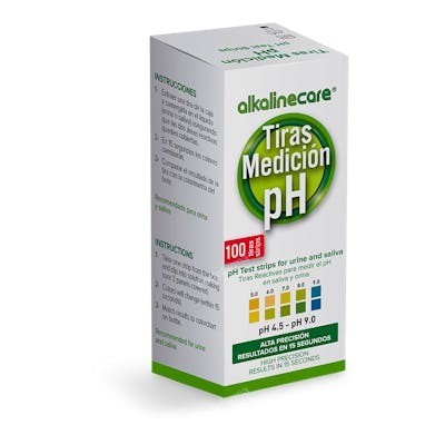 ALKALINE CARE TIRAS MEDICION PH ALTA PRESICION saliva-orina