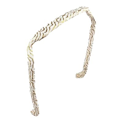 ZAZZY BANDZ DIADEMA FORRADAPLATEADO BLANCO ZEBRA