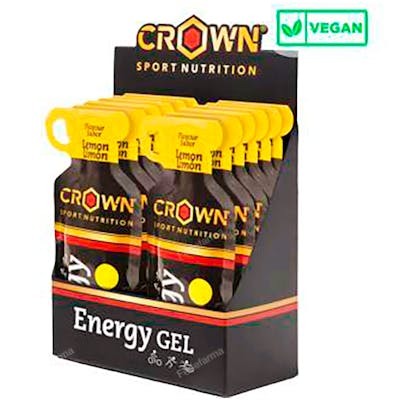 CROWN SPORT NUTRITION ENERGY GEL LIMON 12 X 40G