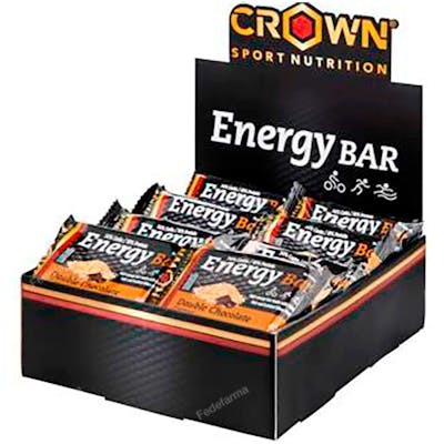 CROWN SPORT NUTRITION ENERGY BAR DOBLE CHOC 12 X 60 G