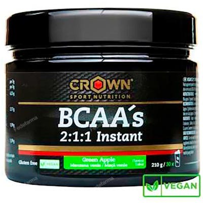 CROWN SPORT NUTRITION BCAAS INSTANT MANZANA VERDE 210 G (30