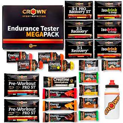 CROWN SPORT NUTRITION PACK ENDURANCE TESTER 3.0 CON BIDON 55