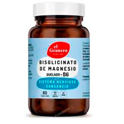 EL GRANERO BISGLICINATO DE MAGNESIO + B6 730 MG 60 CAP