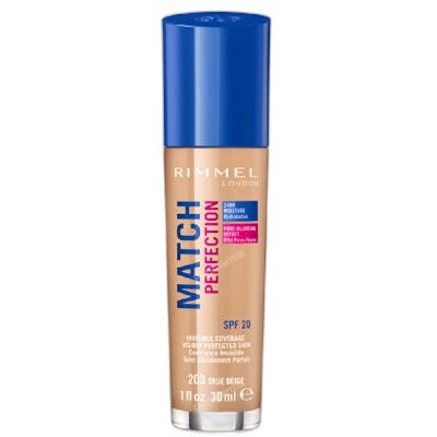 BASE DE MAQUILLAJE MATCH PERFECTION SPF20 30 ML 203 TRUE BEI
