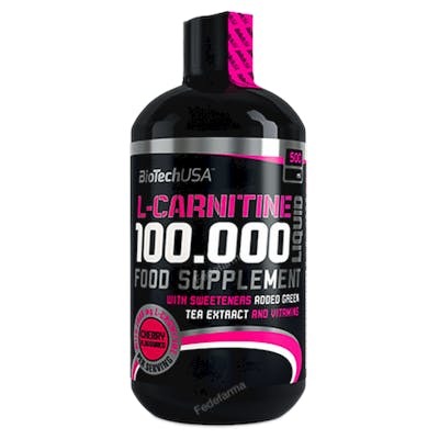 BIOTECHUSA L-CARNITINE 100.000 LIQUID CEREZA - 500ML