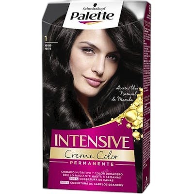 PALETTE INTENSIVE CREME COLOR COLORACION PERMANENTE 1 NEGRO