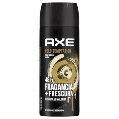 AXE GOLD TEMPTATION DESODORANTE MASCULINO VAPORIZADOR 150 ML