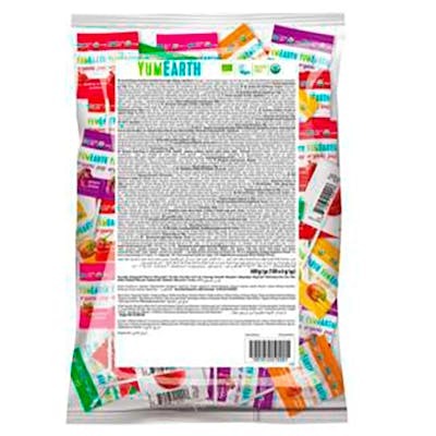 YUM EARTH PIRULETAS ORGANICAS sabor frutas 8 sabores 100 uds
