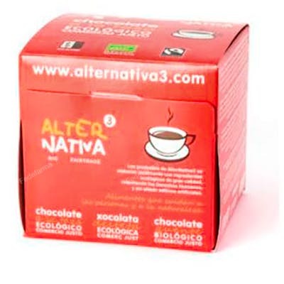 ALTERNATIVA 3 10 SOBRECITOS DE CHOCOLATE A LA TAZA 30g BIO