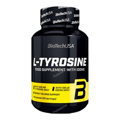 BIOTECHUSA L-TYROSINE 500 MG  - 100 CAPSULAS