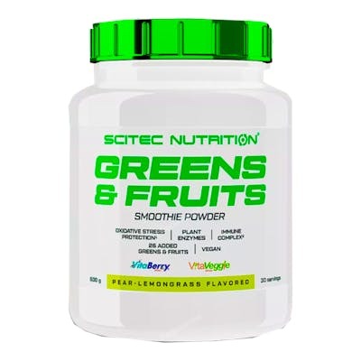 SCITEC NUTRITION GREENS & FRUITS 600G PERA-LIMONCILLO