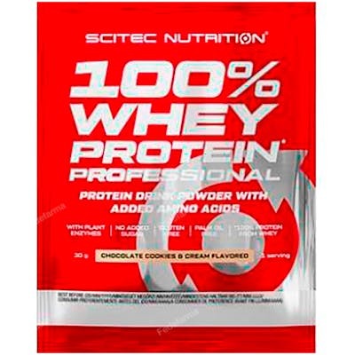 SCITEC NUTRITION 100% WHEY PROTEIN 30G CREMA DE GALLETA DE C