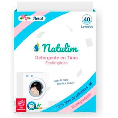 NATULIM DETERGENTE FLORAL ECO TIRAS 40 tiras