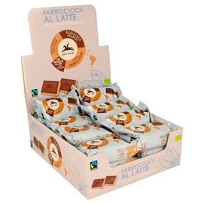 ALCE NERO GALLETAS ESPELTA CHOCOLATE CON LECHE 24UDS