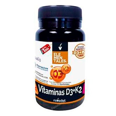 NOVADIET VITAMINA D3+K2 2000ui 60 cap ELEMENTALES