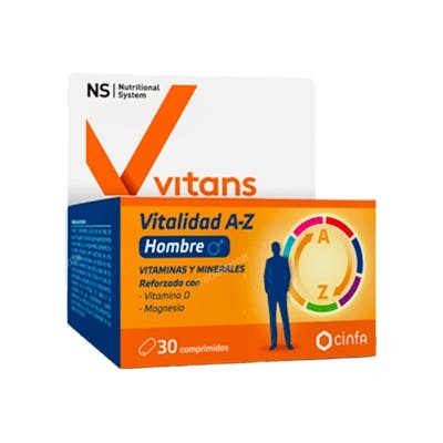 NS VITANS VITALIDAD A-Z HOMBRE 30 COMP