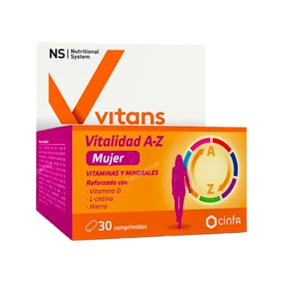 NS VITANS VITALIDAD A-Z MUJER 30 COMP