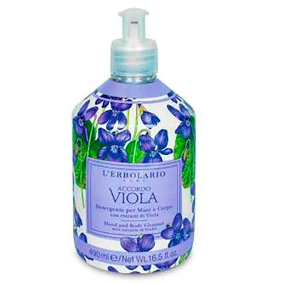 L´ERBOLARIO ACORDE VIOLETA hojas detergente manos y cuerpo E