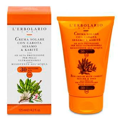 L´ERBOLARIO SOLAR SPF 30 ZANAHORIA-SESAMO-KARITE 125 ML