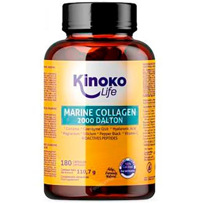 KINOKO LIFE COLAGENO MARINO 2000 DALTON 180 CAPSULAS