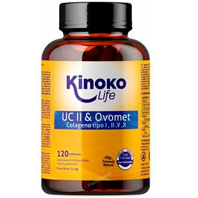 KINOKO LIFE COLAGENO UC-II & OVOMET COLAGENO 120 CAPSULAS