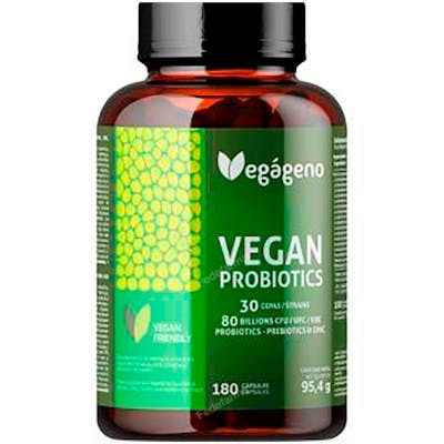 VEGAGENO VEGAN PROBIOTIC 80 BILLIONS UFC 180 cap.
