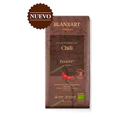 BLANXART CHOCOLATE PERU 83 % con chili 75 gr.