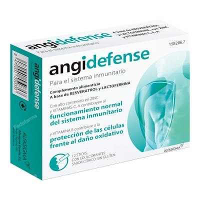 ANGIDEFENSE 12 STICKS BUCODISPERSABLES 1,8 G SABOR CITRICO