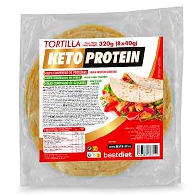 KETO PROTEIN TORTILLAS MEXICANAS 8 UDSX40 GR